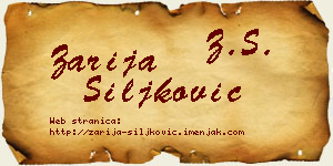 Zarija Šiljković vizit kartica